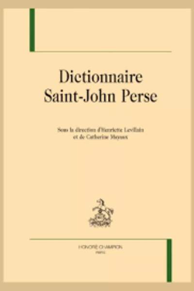 Dictionnaire Saint-John Perse