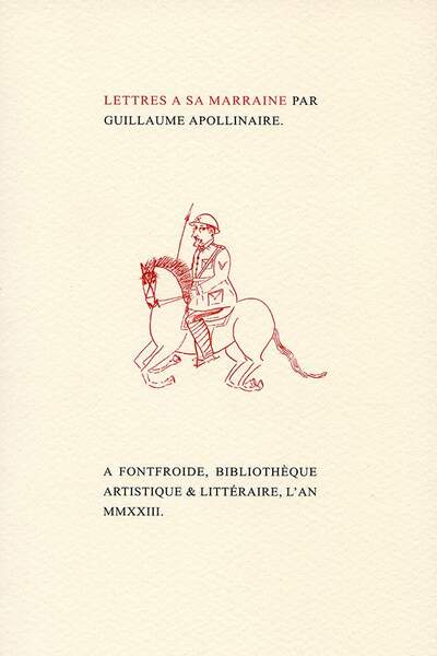Lettres à sa marraine de Guillaume Apollinaire
