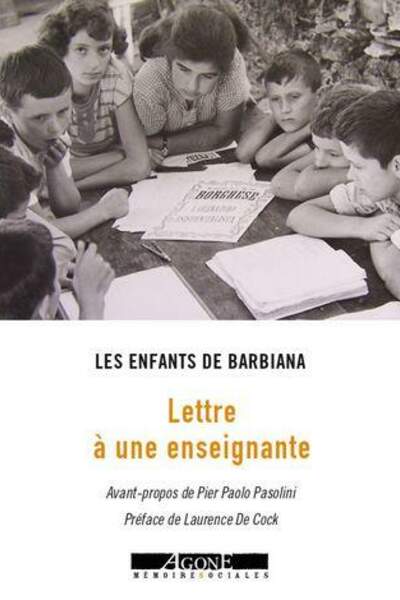 Lettre à une enseignante. L’école de Barbiana Trad. par Susanna Spero
