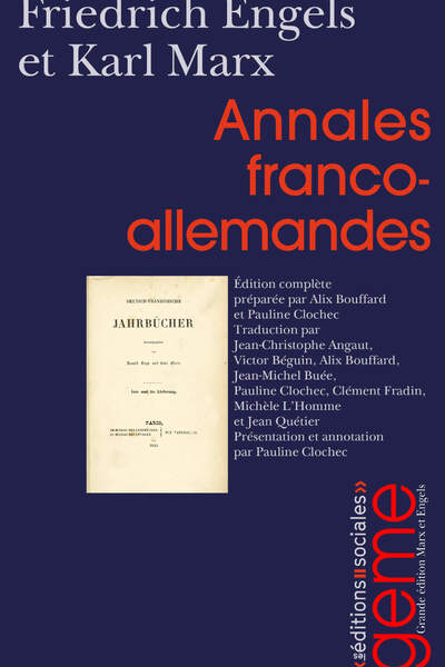 Annales franco-allemandes de Friedrich Engels et Karl Marx