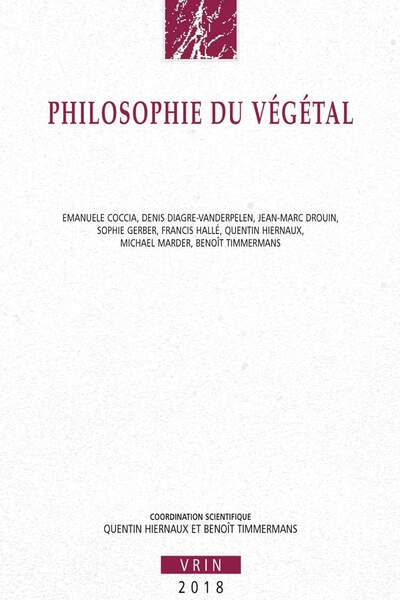 Philosophie du végétal de Quentin Hiernaux et Benoît Timmermans