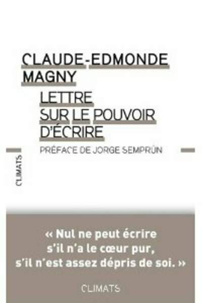 Lettre sur le pouvoir d’écrire
