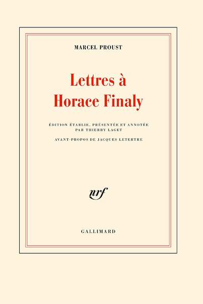 Lettres à Horace Finaly de Marcel Proust