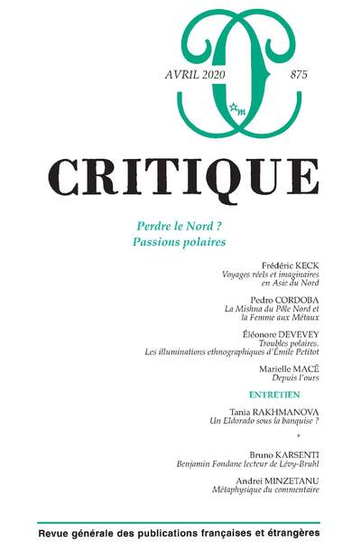 Critique, avril 2020