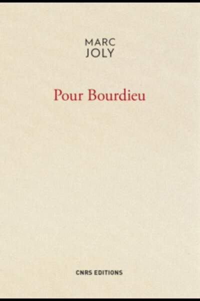 Pour Bourdieu, de Marc Joly