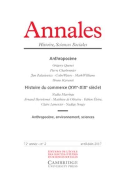 Annales, avril-juin 2017