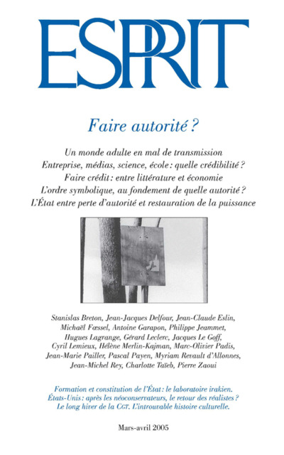 Faire autorité ?