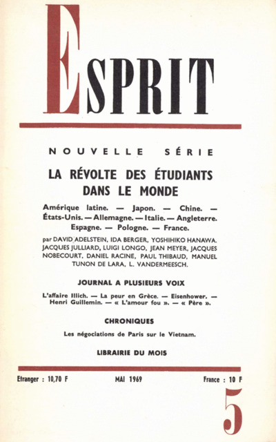 LA REVOLTE DES ETUDIANTS DANS LE MONDE