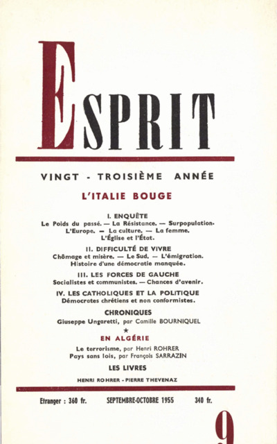 L’ITALIE BOUGE