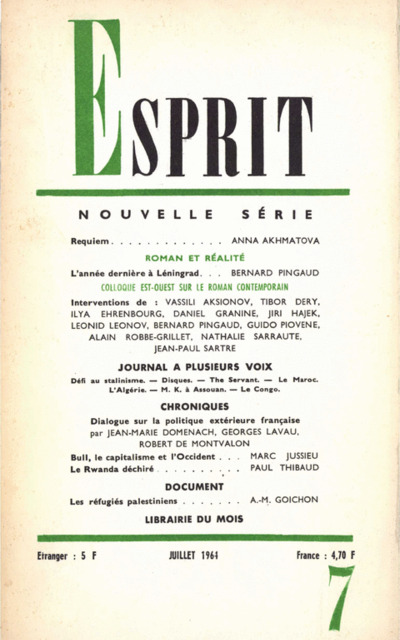 ROMAN ET REALITE