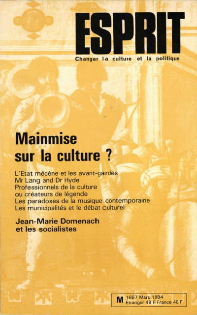 MAINMISE SUR LA CULTURE?