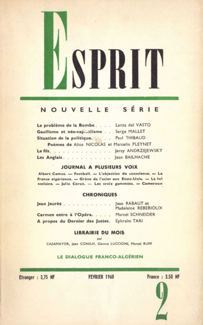 LE DIALOGUE FRANCO-ALGERIEN