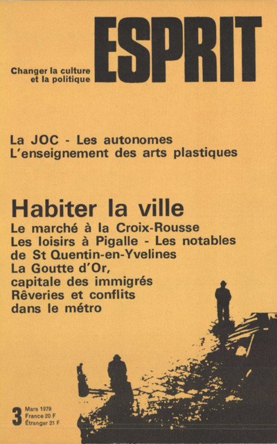 HABITER LA VILLE