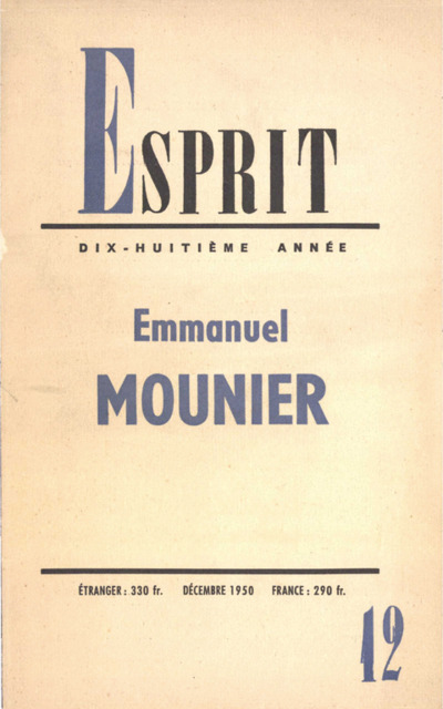 Emmanuel Mounier