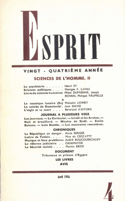 SCIENCES DE L’HOMME. II