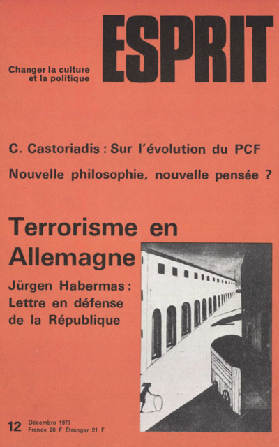 TERRORISME EN ALLEMAGNE