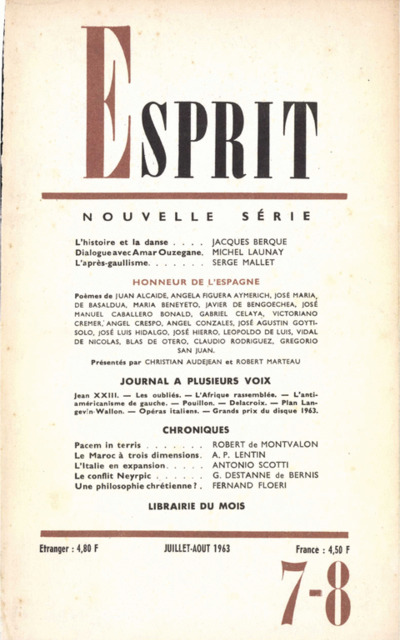 HONNEUR DE L’ESPAGNE