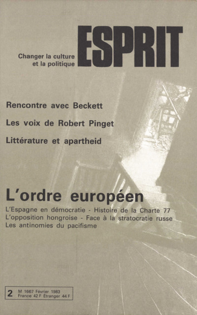 L’ORDRE EUROPEEN
