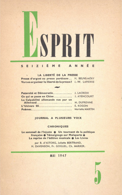 LA LIBERTE DE LA PRESSE
