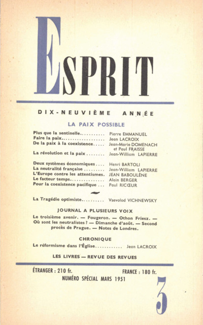 LA PAIX POSSIBLE