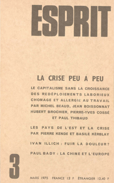 LA CRISE PEU A PEU