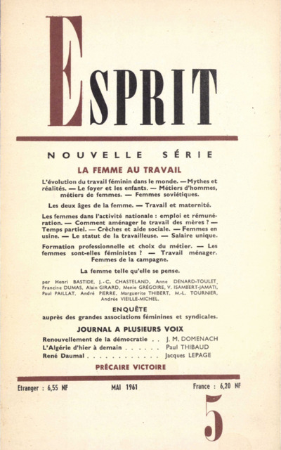 LA FEMME AU TRAVAIL