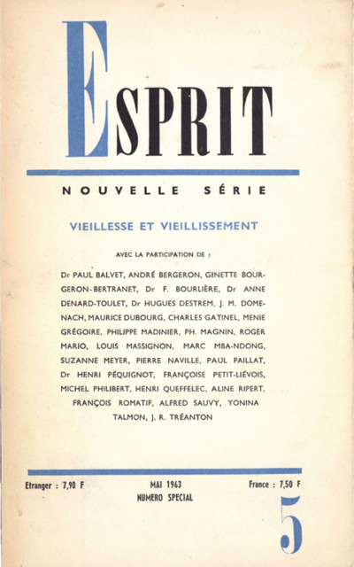 VIEILLESSE ET VIEILLISSEMENT