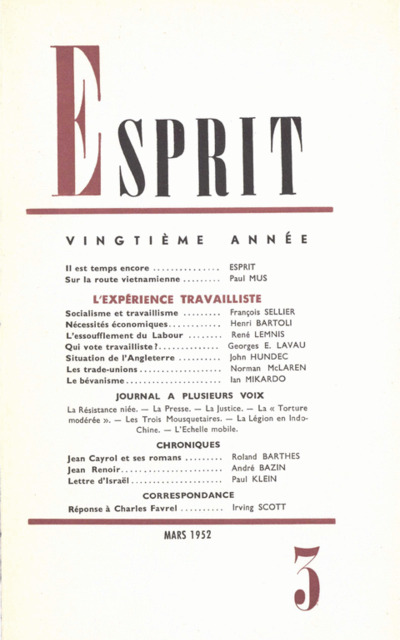 L’expérience travailliste