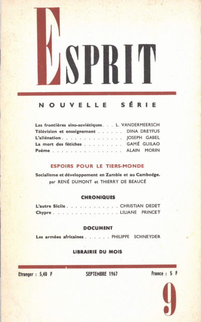 ESPOIRS POUR LE TIERS-MONDE