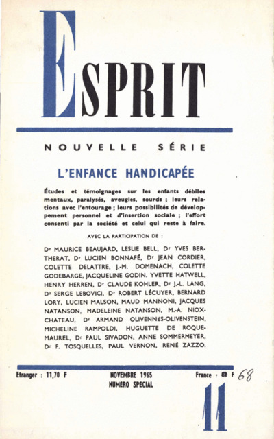 L’ENFANCE HANDICAPEE