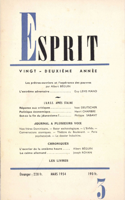 L’URSS APRES STALINE