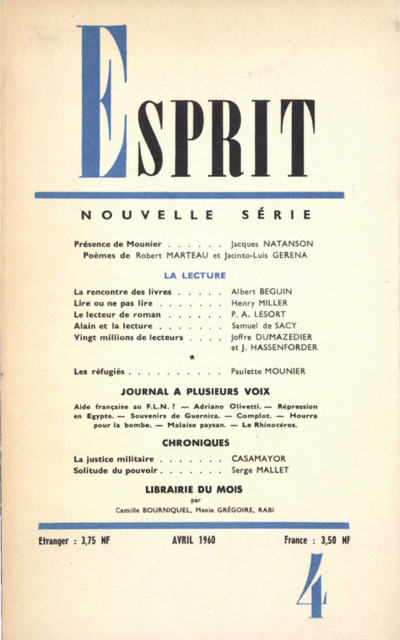 La lecture