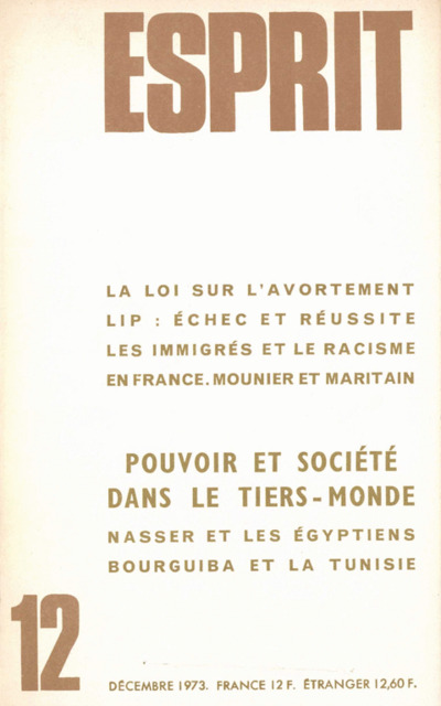 POUVOIR ET SOCIETE DANS LE TIERS-MONDE