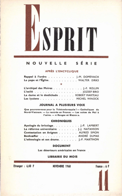 APRES L’ENCYCLIQUE