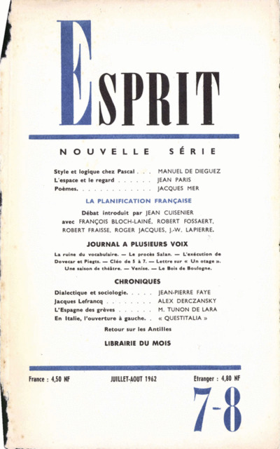 LA PLANIFICATION FRANCAISE