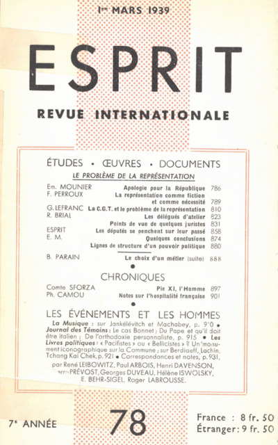mars 1939