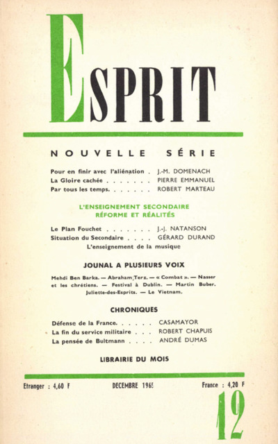 L’ENSEIGNEMENT SECONDAIRE : REFORME ET REALITES