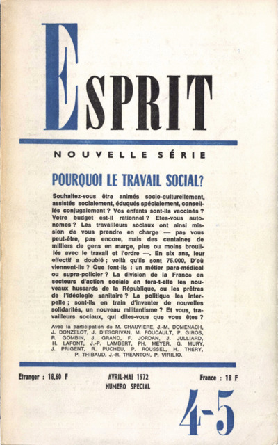 POURQUOI LE TRAVAIL SOCIAL ?
