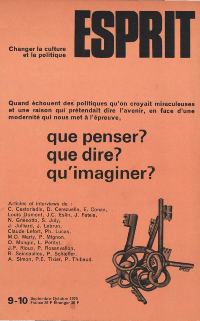 QUE PENSER? QUE DIRE? QU’IMAGINER?