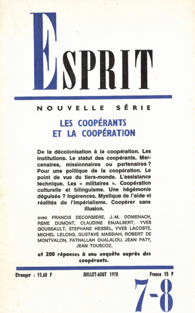 LES COOPERANTS ET LA COOPERATION
