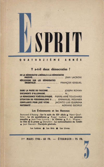 Y A-T-IL DEUX DEMOCRATIES?