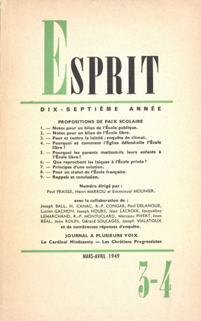 PROPOSITIONS DE PAIX SCOLAIRE