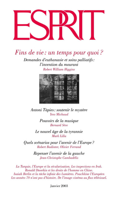 Fins de vie: un temps pour quoi ?