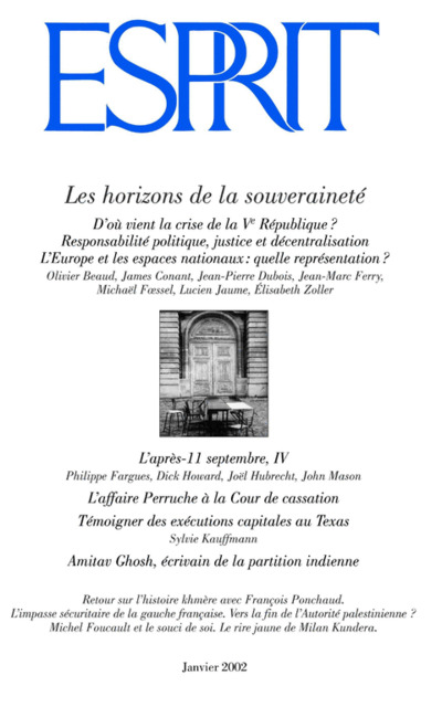 Les horizons de la souveraineté