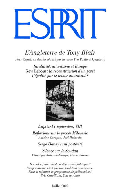 L’Angleterre de Tony Blair