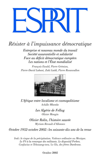 Résister à l’impuissance démocratique