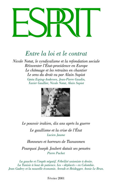 Entre la loi et le contrat
