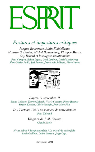 Postures et impostures critiques