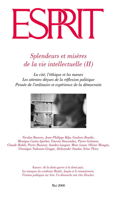 Splendeurs et misères de la vie intellectuelle II