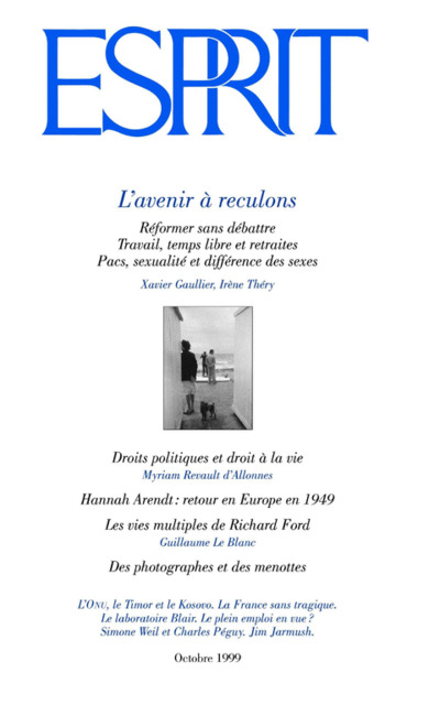 L’avenir à reculons